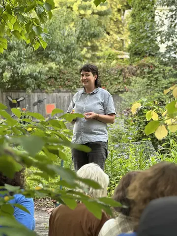 Plant walk at the Somerville Growing Center