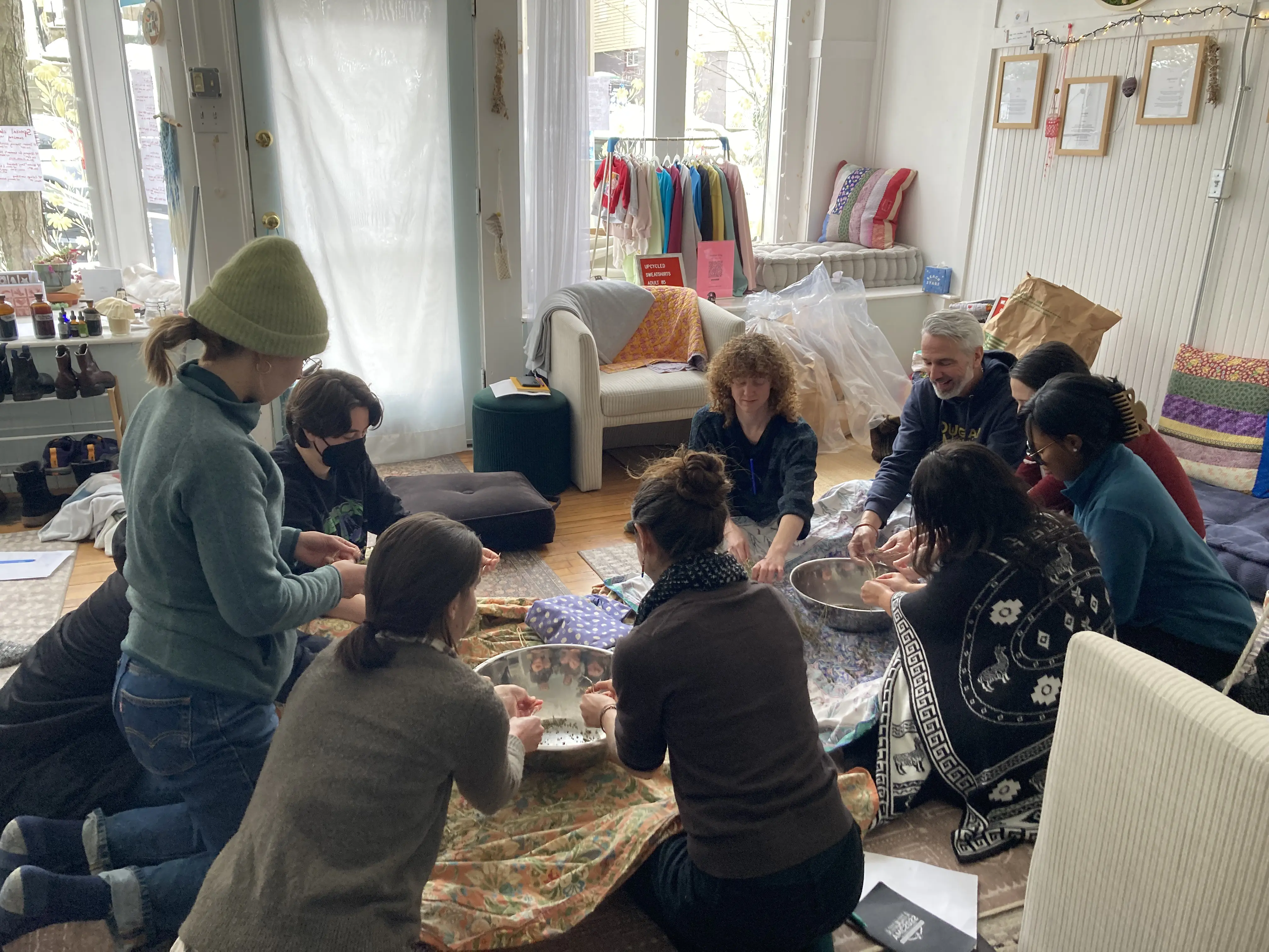 Tea Blending in our Winter Immersion